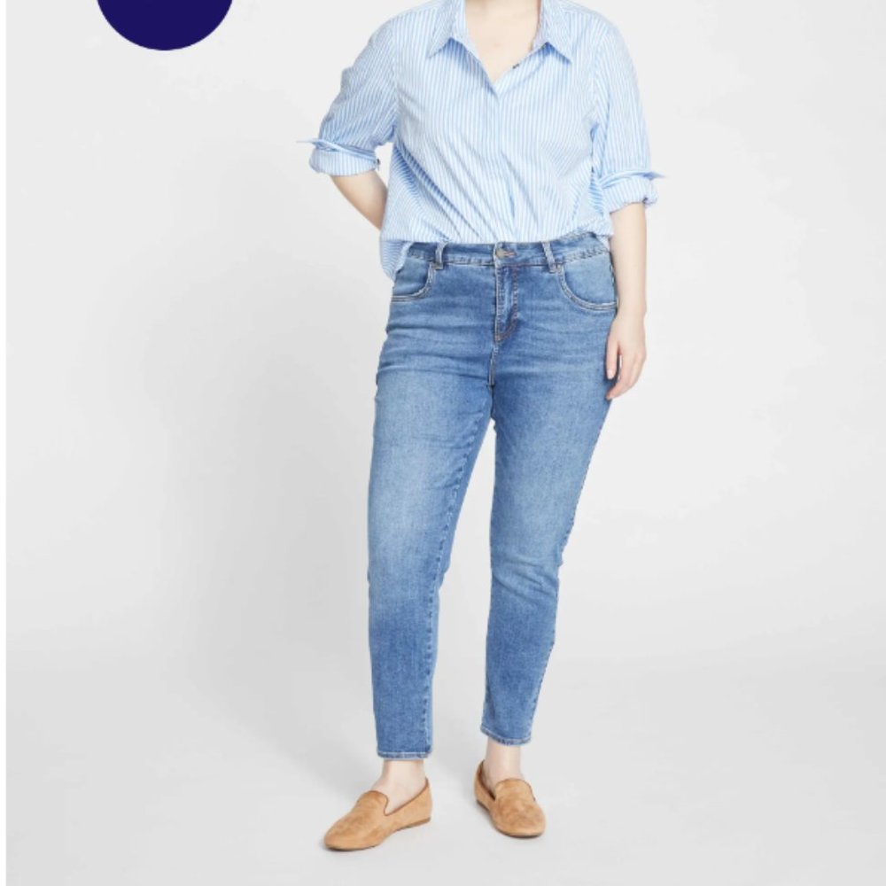 NWT size 14 Seine High Rise Skinny Jeans 27 Inch Vintage Indigo